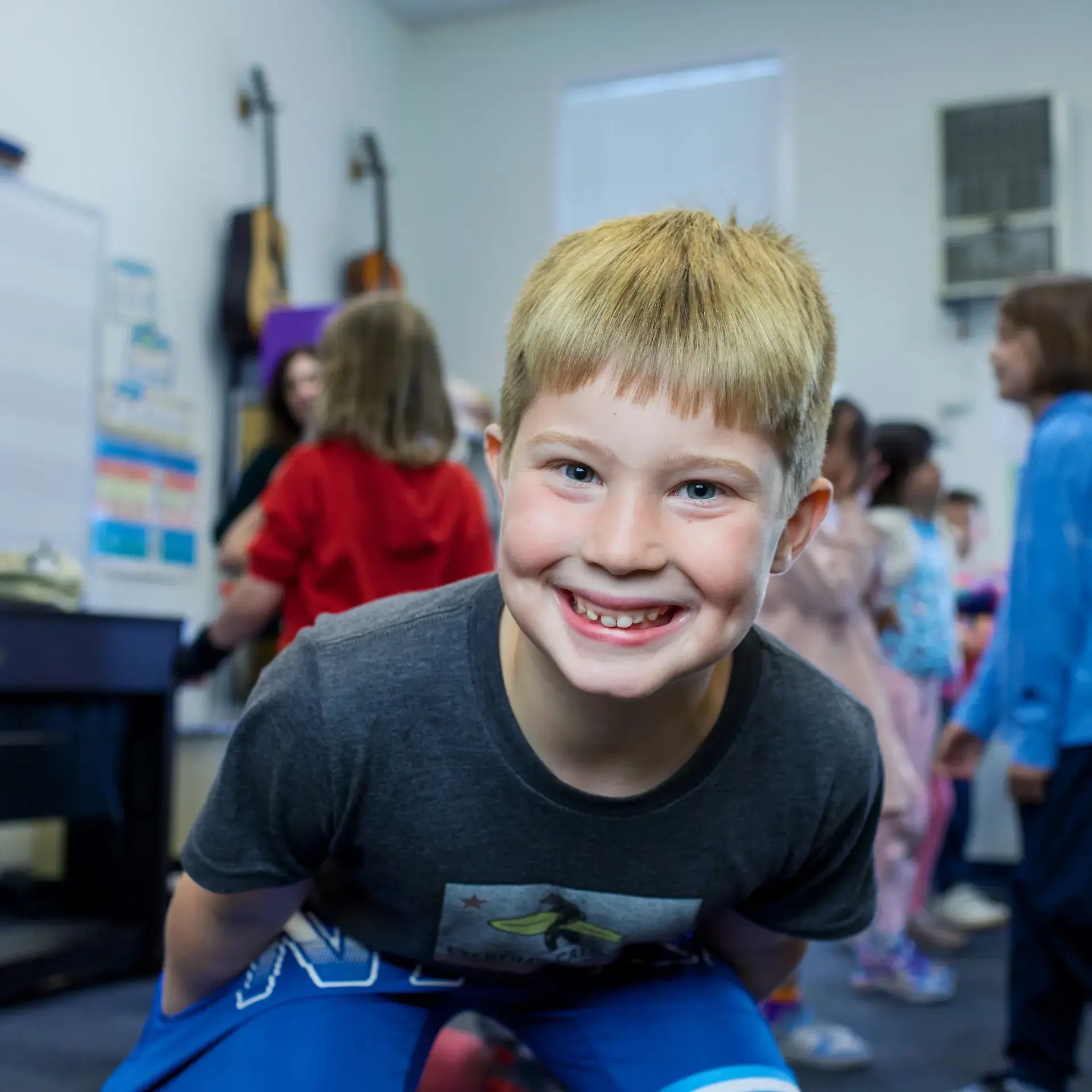 Smiling student