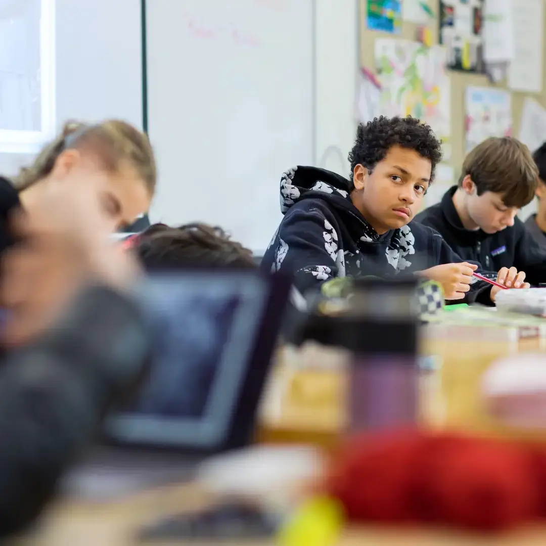 A group of Upper School students