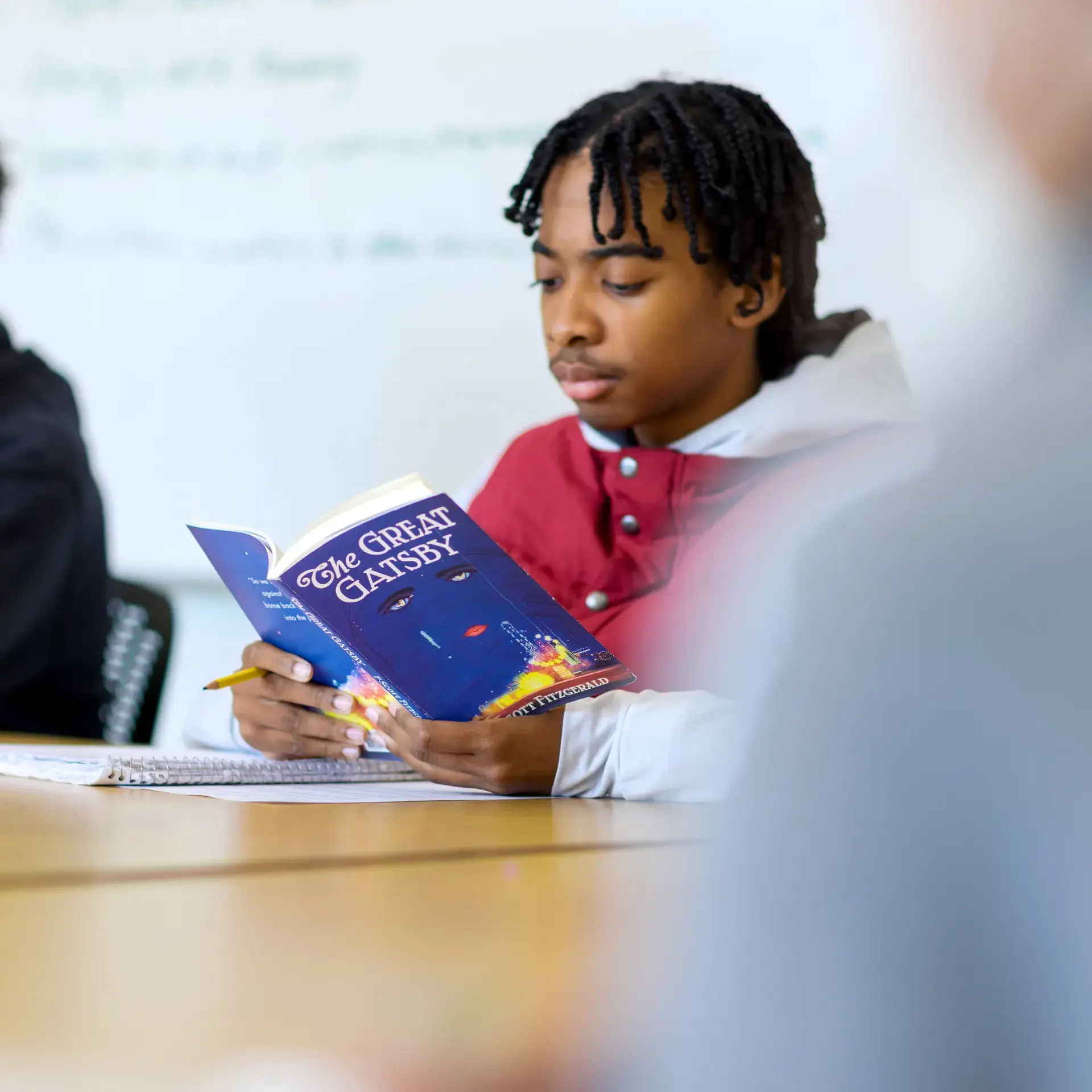 Student reading